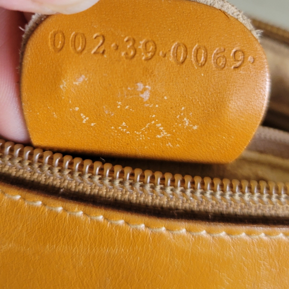 GUCCI Coated Canvas/Leather Matching BAG & Wallet SET🔥IVORY/Camel🤩VGUC/Vintage - Picture 14 of 16